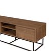 Mueble Tv 2 Nichos Y 2 Cajones Decoración Nogal L140 Cm - Rodez