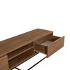 Mueble De Tv 2 Nichos 2 Cajones Decoración Nogal L180 Cm - Rodez