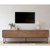 Mueble Tv 3 Cajones Decoración Nogal L180 Cm - Milo