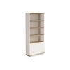 Librería Lotula  75.5x26.8x168.3 Cm Color Color Natural Claro, Blanco Vente-unique