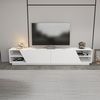 Mueble De Tv 4 Estantes 2 Puertas L240 Cm - Rhodes