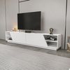 Mueble De Tv 4 Estantes 2 Puertas L240 Cm - Rhodes