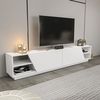 Mueble De Tv 4 Estantes 2 Puertas L240 Cm - Rhodes