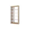 Librería Silomai  75x25x148.6 Cm Color Color Natural Claro, Blanco Vente-unique