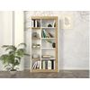 Librería Silomai  75x25x148.6 Cm Color Color Natural Claro, Blanco Vente-unique