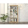 Librería Silomai  75x25x148.6 Cm Color Color Natural Claro, Blanco Vente-unique