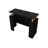 Mesa Consola Liriona  90x35x74.8 Cm Color Negro, Dorado Vente-unique