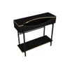 Mesa Consola Meriova  90x29.6x80 Cm Color Negro, Dorado Vente-unique