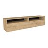 Mueble De Tv Suspendido Kiriya  180x36.8x42.5 Cm Color Color Natural Claro Vente-unique