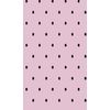 Alfombra Impresa Dot 1, 60 X 100 Cm, Color Rosa, Negro