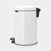 Cubo De Basura Brabantia Pedal Newicon Blanco 12l