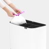 Contenedor De Reciclaje 3 Departamentos Brabantia Bo Touch Bin Blanco 11+11+11l