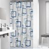 Cortina De Ducha Retro Azul 180x200 Cm Sealskin