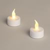 Pack 2 Velas Led Mini Con Batería Viseg Blanco