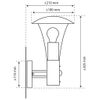 Lámpara De Pared Con Sensor Pir 60 W Cromada 5000.318 Ranex