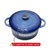 Cocotte Para Sopa Olla Hierro Fundido Esmantada Maxwork 22x9.5cm - Azul