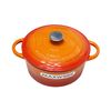 Cocotte Para Sopa Olla Hierro Fundido Esmantada Maxwork 24x11cm - Naranja