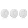 Set De 3 Detectores De Humo Blanco 10x10x3,3 Cm Smartwares