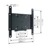 Vogel's Ma2000-c1 Negro / Soporte De Pared Para Tv De 19" A 40"