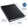 Libro Portafolios A4 80 Bolsillos Negro Rillstab