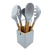 Set 5+1 Utensilios De Cocina De Silicona Maxwork - Gris