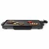 Plancha Parrilla Eléctrica Cocina 2 En 1 2000 W Negra 49x27 Cm Tristar