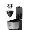 Cafetera De Filtro Compact 12 750 W 1,25 L Negra Y Plateada Princess