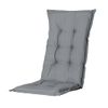 Cojín De Silla Con Respaldo Alto Basic Gris 123x50 Cm Madison