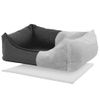 Cama Para Perros Skai Check Gris 100x80x25 Cm Madison