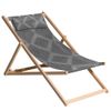 Silla De Playa Demi Madera Gris 55x90x87 Cm Madison