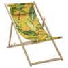 Silla De Playa La Grave Madera Amarillo 55x90x87 Cm Madison