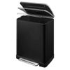 Cubo De Pedal E-cube 50 L Negro Mate Eko