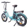 Bicicleta Eléctrica Fafrees F20 Pro Folding Plegable 36v 18ah Bateria Velocidad Maxima 25km/h Azul Lago