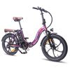 Bicicleta Eléctrica Fafrees F20 Pro Folding Plegable 36v 18ah Bateria Velocidad Maxima 25km/h Morado