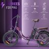 Bicicleta Eléctrica Fafrees F20 Pro Folding Plegable 36v 18ah Bateria Velocidad Maxima 25km/h Morado