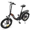 Bicicleta Eléctrica Fafrees F20 Folding Plegable 36v 250w 15ah Batería Velocidad Máxima 25km/h  Negro