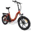 Bicicleta Eléctrica Fafrees F20 Folding Plegable 36v 250w 15ah Batería Velocidad Máxima 25km/h  Roja