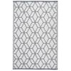 Esschert Design Alfombra De Exterior 180x121 Cm Gris Y Blanco Oc25