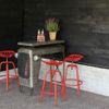 Taburete Con Forma De Asiento De Tractor Rojo Esschert Design