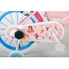 Bicicleta Infantil Para Niñas Y Niños Disney Princess 14 Pulgadas De 3 Y Medio A 5 Años Color Rosa Con Cesta, Ruedines Y Porta Muñecas