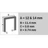 Vonroc 1000 Grapas De 12mm Y 14mm Para Grapadoras Eléctricas