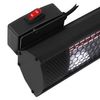 Vonroc Calefactor Marsili Compact - 2000w - Negro - Para Pared O Techo - Elemento De Bajo Deslumbramiento - Incluye Mando A Distancia