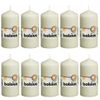 Velas 10 Unidades Marfil 120x58 Mm Bolsius