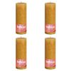 Velas Rústicas Shine 4 Unidades Panal Amarillo 190x68 Mm Bolsius