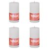 Velas Rústicas Shine 4 Unidades Blanco Turbio 130x68 Mm Bolsius