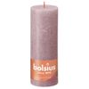 Velas Rústicas Shine 4 Unidades Rosa Ceniza 190x68 Mm Bolsius