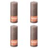 Velas Rústicas Shine 4 Unidades Gris Taupe Rústico 190x68 Mm Bolsius