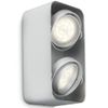 Myliving Foco Led Cubo Afzelia 2x4,5 W Plateado 532024816 Philips