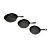 Set De 3 Sartenes Grill De Hierro Fundido Vidaxl