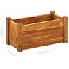 Arriate De Madera De Acacia 50x25x25 Cm Vidaxl